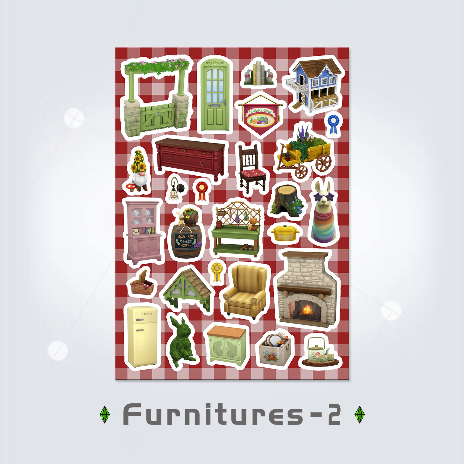 Sticker Sheet: Furnitures 2