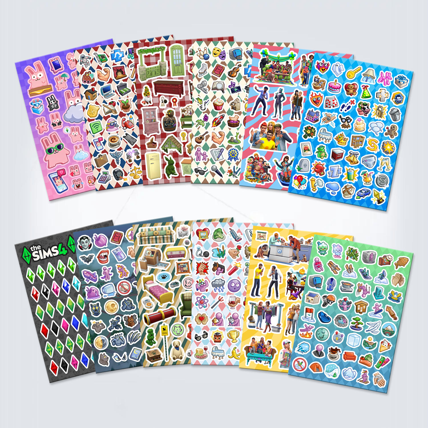 Sticker Sheet Set 12 Sheets
