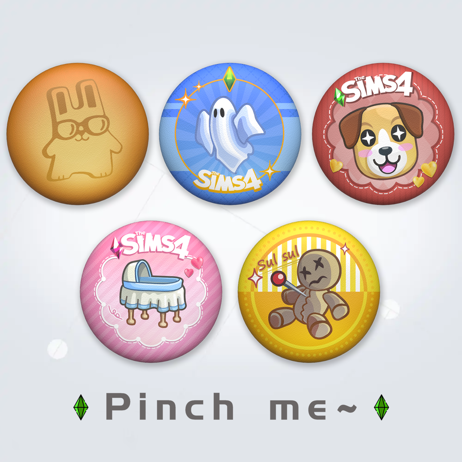 PU Badge Set (5-Pack)