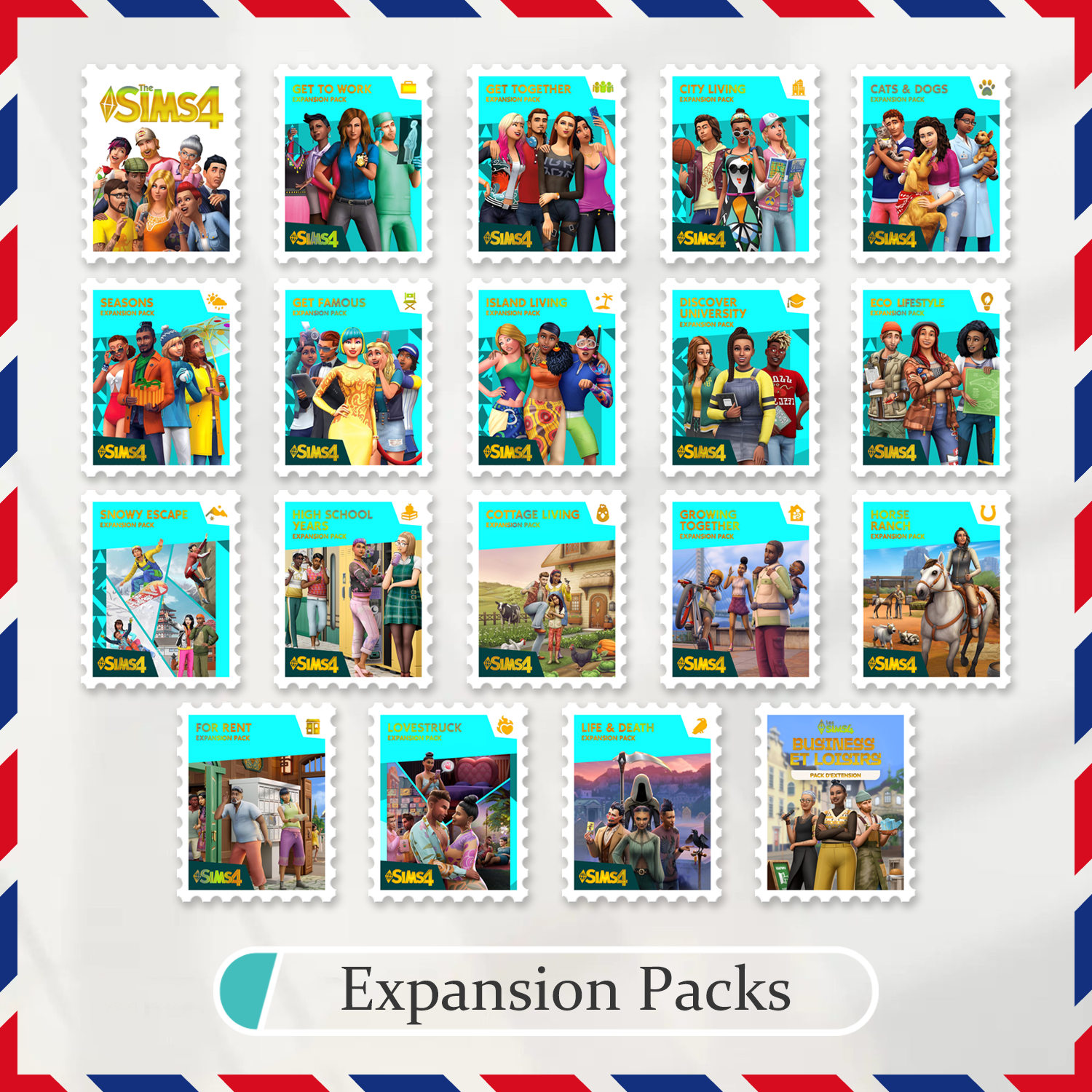 Stamp Stickers: Expansion Packs (19 Pcs)