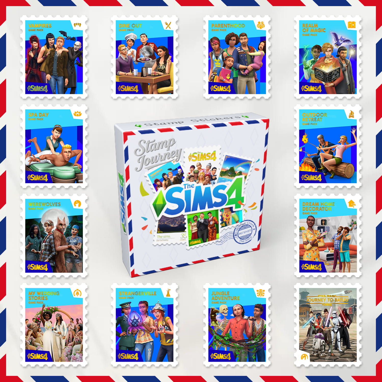 Stamp Stickers: Game Packs (12 Pcs)