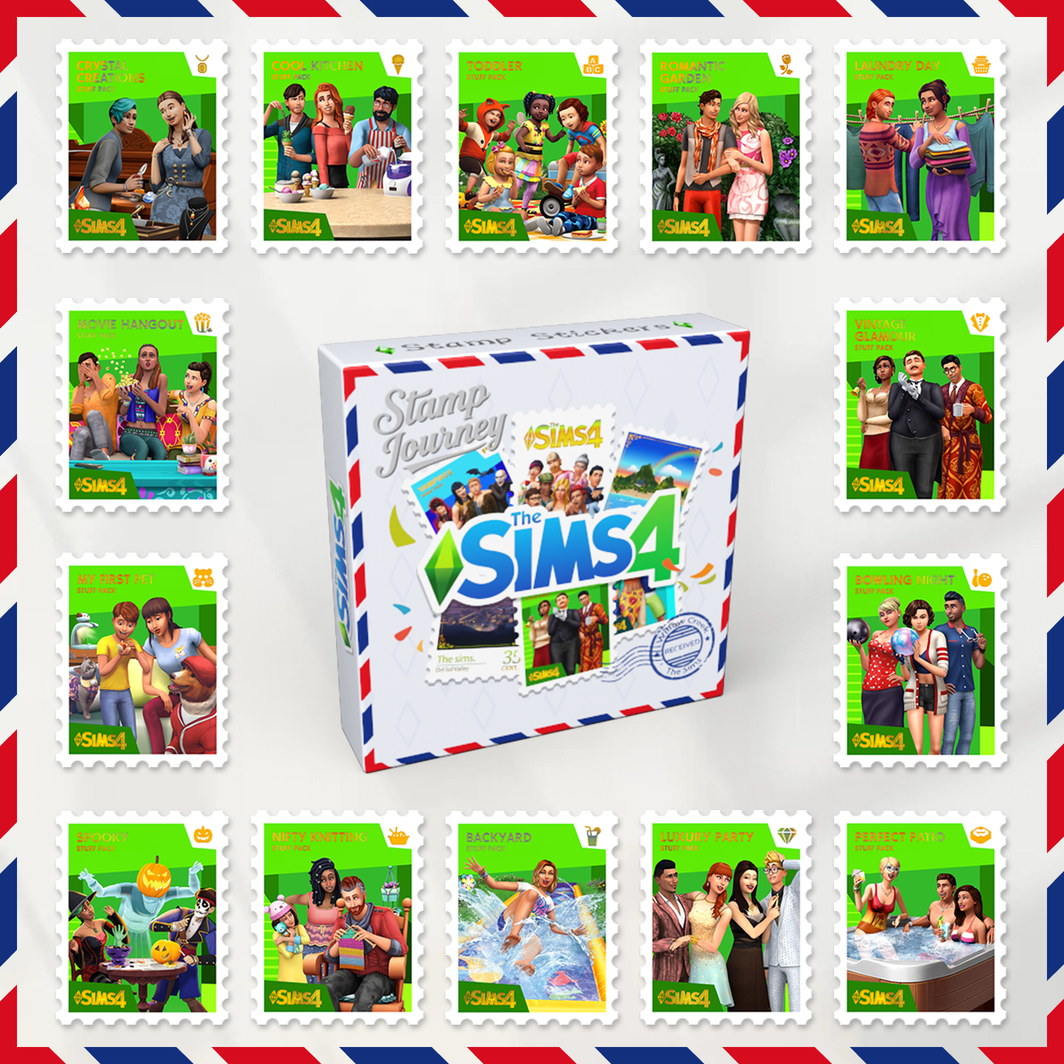 Stamp Stickers: Stuff Packs (14 Pcs)