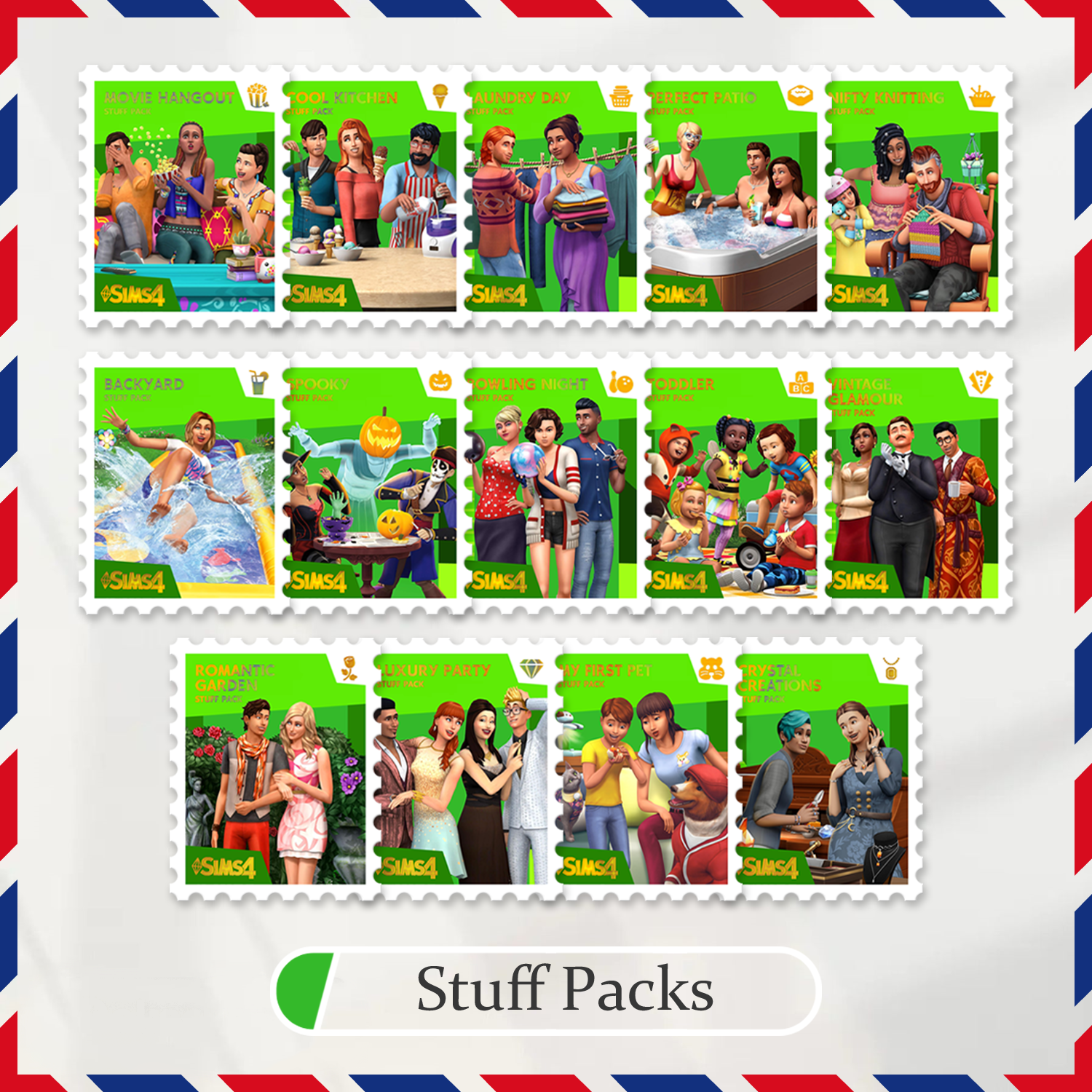 Stamp Stickers: Stuff Packs (14 Pcs)
