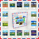Stamp Stickers: Residential Worlds (15 Pcs)