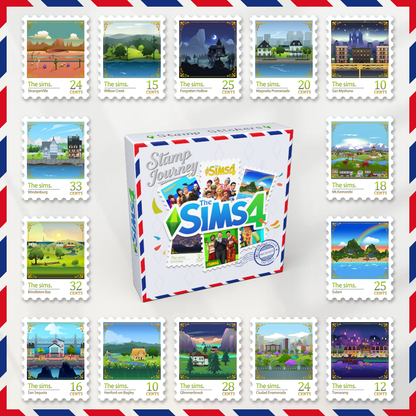 Stamp Stickers: Residential Worlds (15 Pcs)