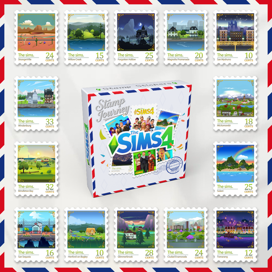 Stamp Stickers: Residential Worlds (15 Pcs)