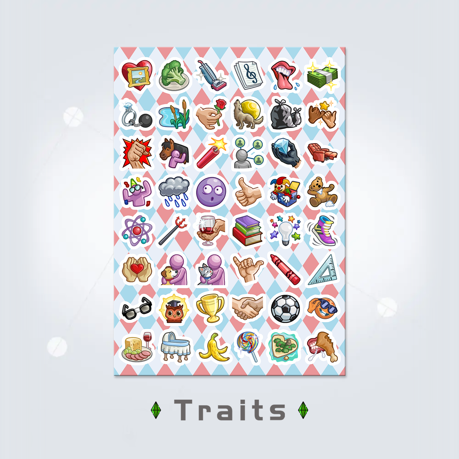 Sticker Sheet: Traits