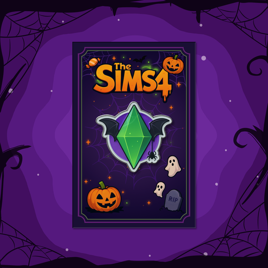 Halloween Plumbob Bat & Spider Pin